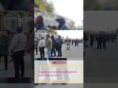 ナイジェリアとインドネシア代表団が工場を訪問
