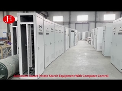 ステンレス鋼材とPLC制御でカスタマイズされた甘いジャガイモ粉の機械